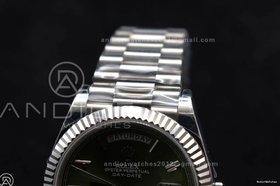 Weight DayDate Green on President 40 Gain SS A Bezel GSF 719 OdorResistant Dial Roman Bracelet 0412